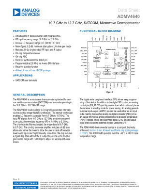 ADMV4640 datasheet cover page