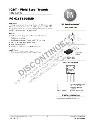 FGH25T120SMD 数据手册首页