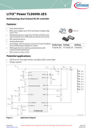 TLD6098-2ES datasheet cover page