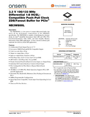 NB3W800L 数据手册首页