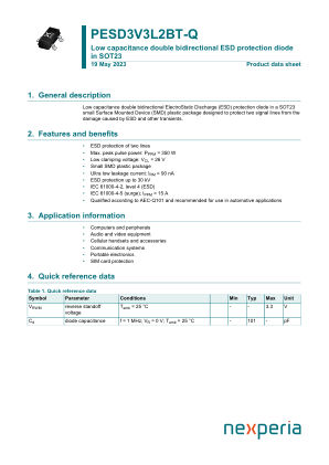 PESD3V3L2BT-QR datasheet cover page