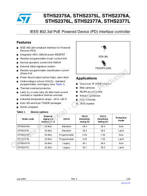 STHS2375A datasheet cover page