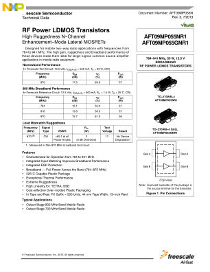 AFT09MP055N 数据手册首页