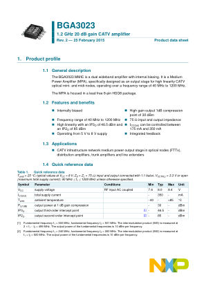BGA3023 datasheet cover page