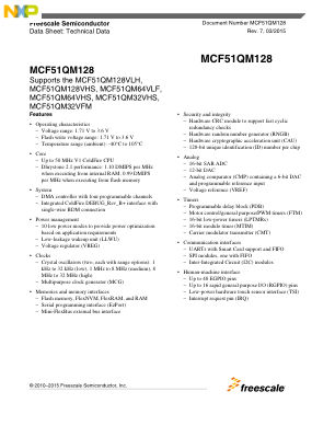 MCF51QM128 数据手册首页