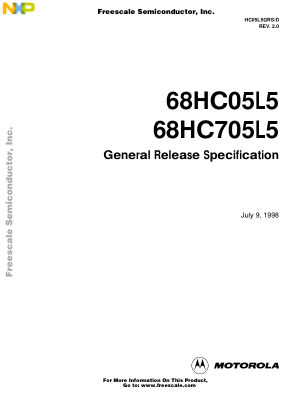 HC05L5GRS 数据手册首页