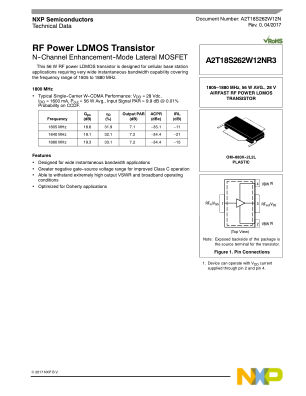 A2T18S262W12N 数据手册首页