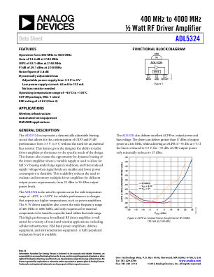 ADL5324 datasheet cover page