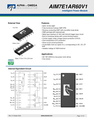 AIM7E1AR60V1 数据手册首页