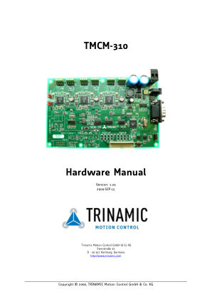 TMCM-310 数据手册首页