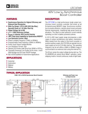 LTC3769 datasheet cover page