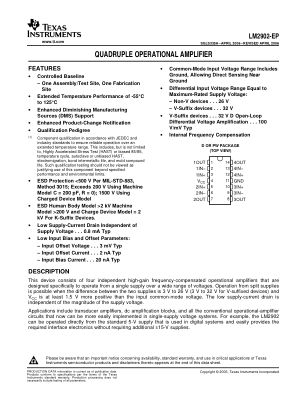LM2902-EP datasheet cover page