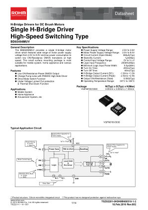 BD65494MUV datasheet cover page