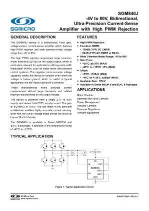 SGM840J datasheet cover page