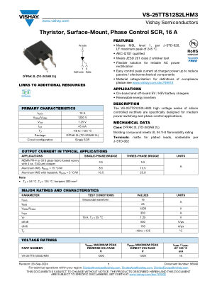 VS-25TTS12S2LHM3 datasheet cover page
