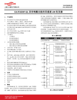 CA-IF1024F-Q1 datasheet cover page