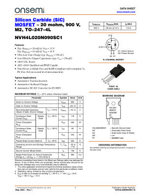 NVH4L020N090SC1 数据手册首页