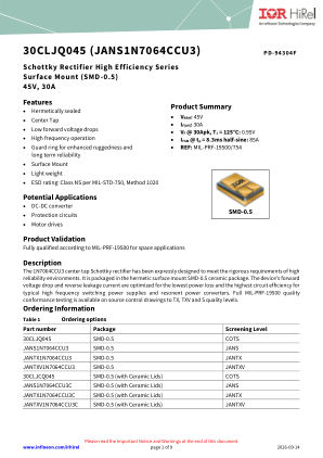 30CLJQ045 datasheet cover page