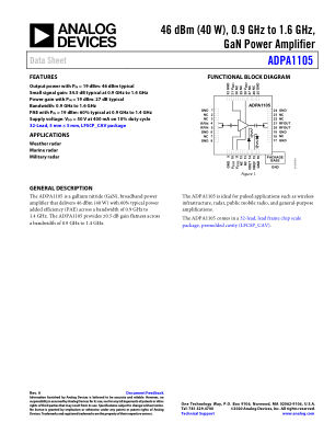 ADPA1105 数据手册首页