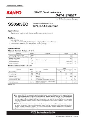 SS0503EC 数据手册首页