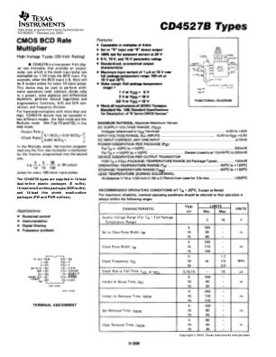 CD4527B datasheet cover page
