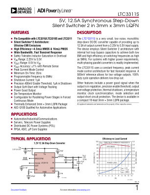 LTC3311S datasheet cover page