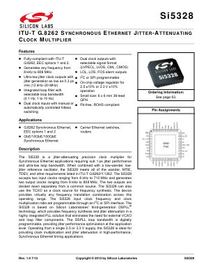 SI5328B-C-GM datasheet cover page