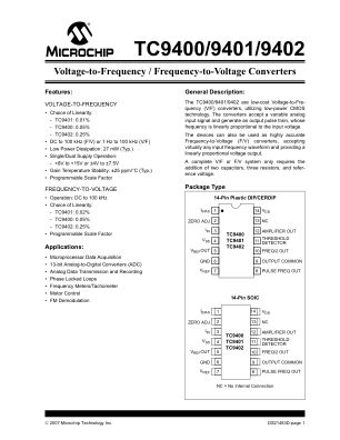 TC9400CPD 数据手册首页