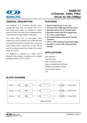 SGM9132 datasheet cover page