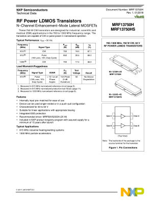 MRF13750H 数据手册首页