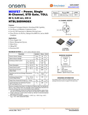 NTBLS0D9N08X 数据手册首页