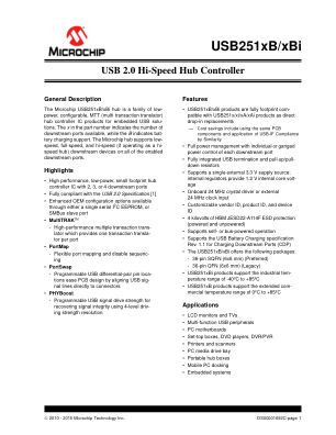USB2514B-AEZG-TR datasheet cover page