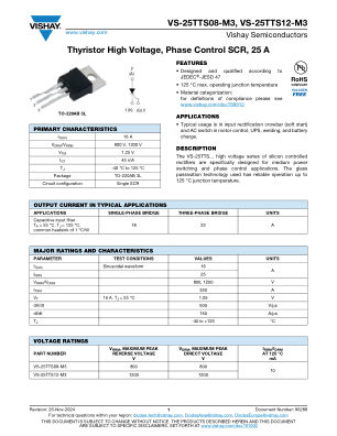 VS-25TTS0812-M3 datasheet cover page