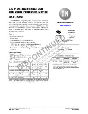 NSPU3051 数据手册首页
