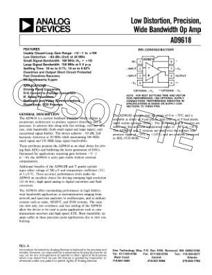 1742085AD9618 datasheet cover page