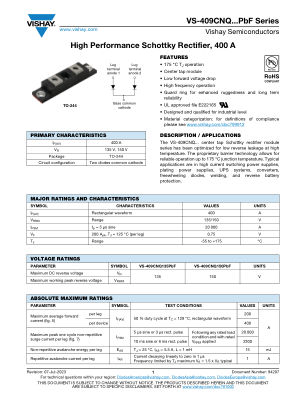 VS-409CNQ150PBF 数据手册首页