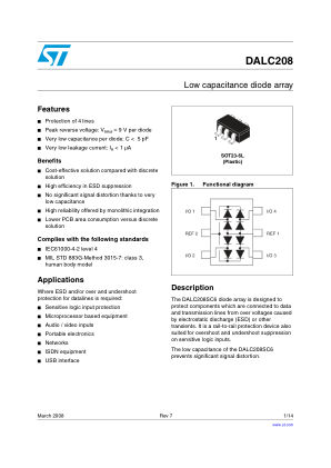 DALC208 数据手册首页