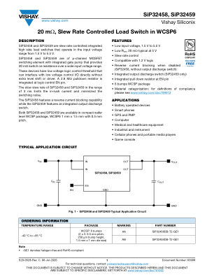 SIP32458 datasheet cover page