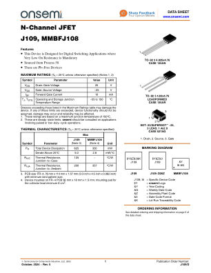 J109 数据手册首页