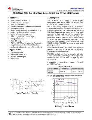 TPS62067 datasheet cover page