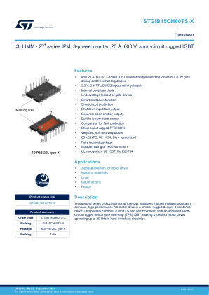 STGIB15CH60TS-X 数据手册首页