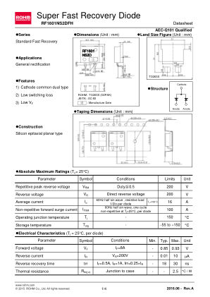 RF1601NS2DFH 数据手册首页