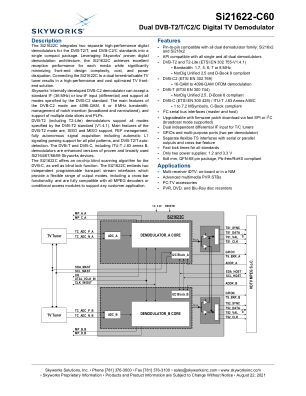SI21622-C60-GM datasheet cover page