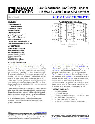 ADG1211 datasheet cover page