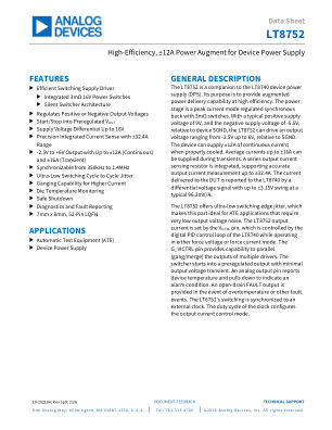 LT8752 datasheet cover page