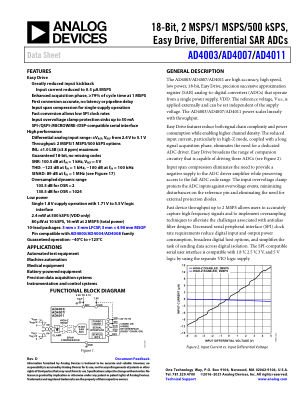 AD4003-4007-4011 datasheet cover page