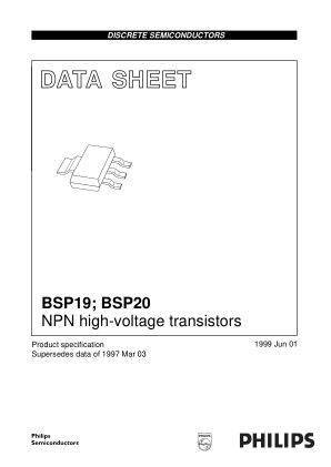 BSP19 数据手册首页