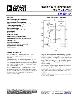 ADM2914-EP 数据手册首页