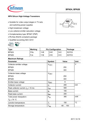 BFN24 datasheet cover page