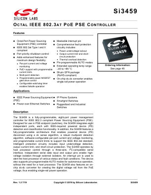 SI3459-B02-IMR datasheet cover page